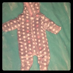0-3 month babygirl snowsuit/coat w ears
